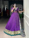 Lnb1658 Pure Chanderi Zari Weaving Work Lehenga With Blouse Dupatta Wholesale Online